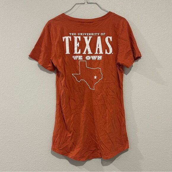 Texas Longhorns Women’s V Neck Pocket Graphic T Shirt Size Medium Venley - Picture 2 of 5